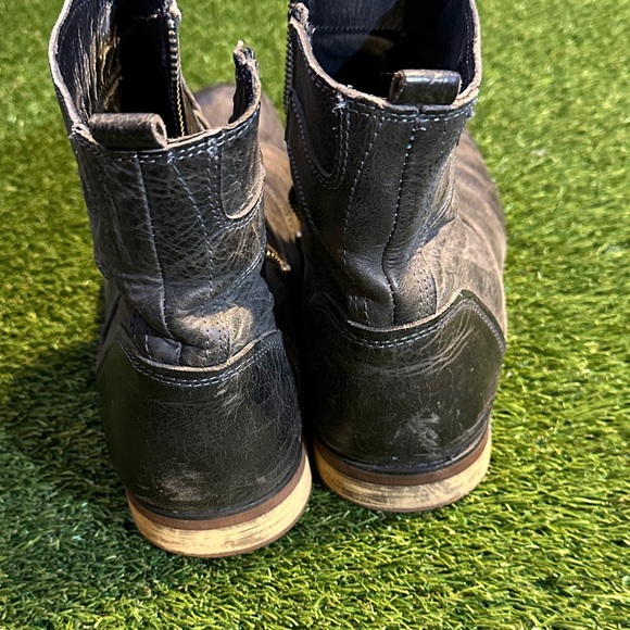 Bed Stu Distressed Black Leather Boots - Picture 3 of 9